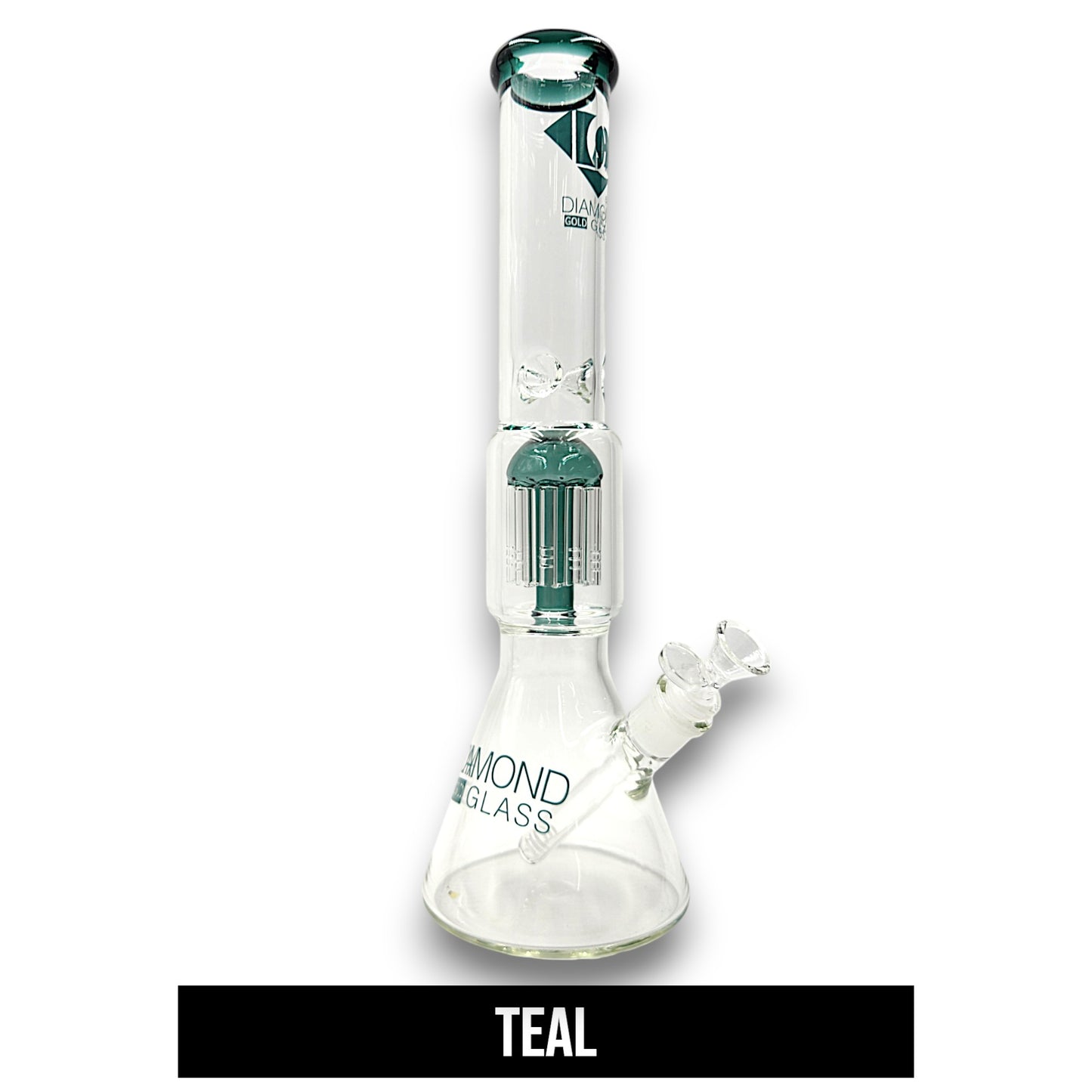 16" Diamond Glass Tree Percolator Beaker Bong
