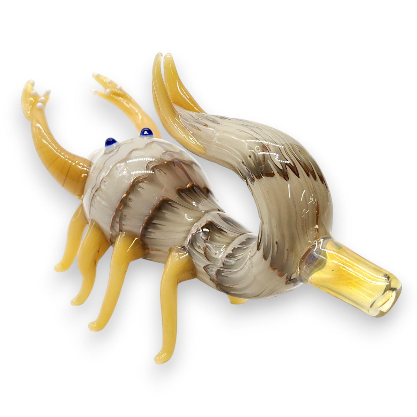 Artisan Glass Scorpion Creature Hand Pipe