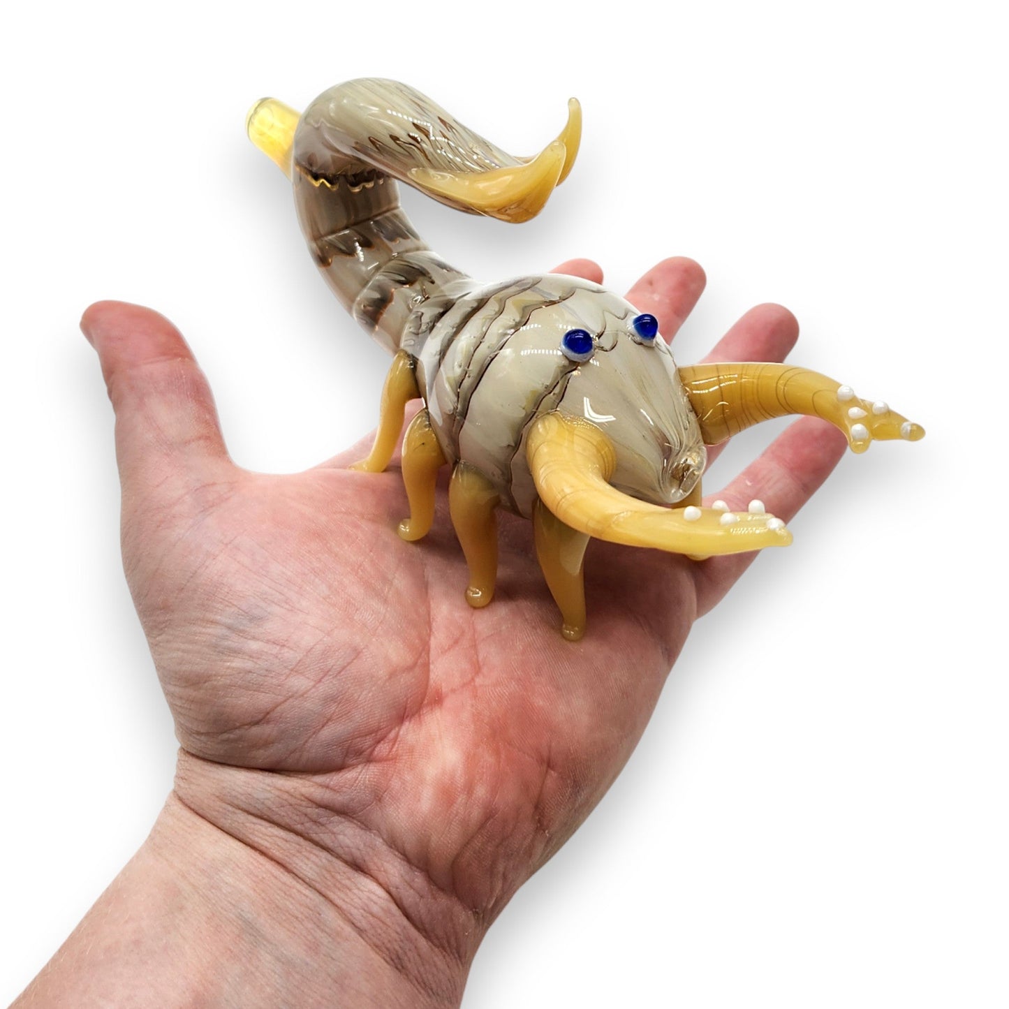 Artisan Glass Scorpion Creature Hand Pipe