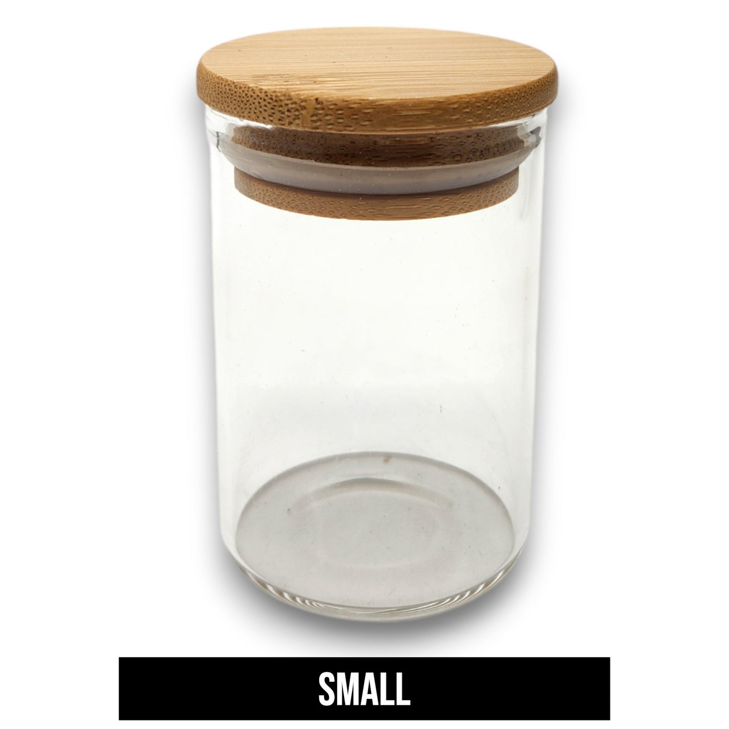 Bamboo Top Glass Storage Jar Smell Resistant
