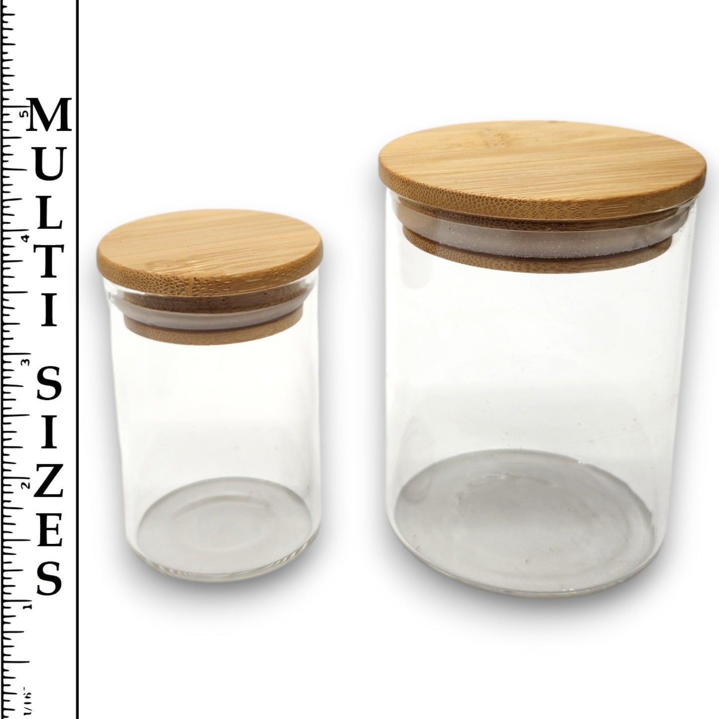 Bamboo Top Glass Storage Jar Smell Resistant