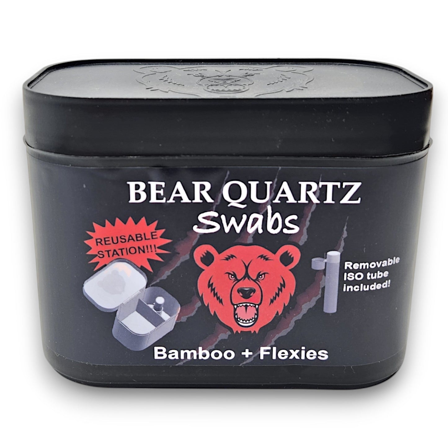 Bear Quartz Swabs Biodegradable Bamboo Swabs