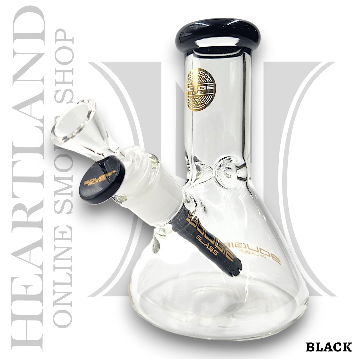 6" Bougie Glass Short Stubby Beaker Bong
