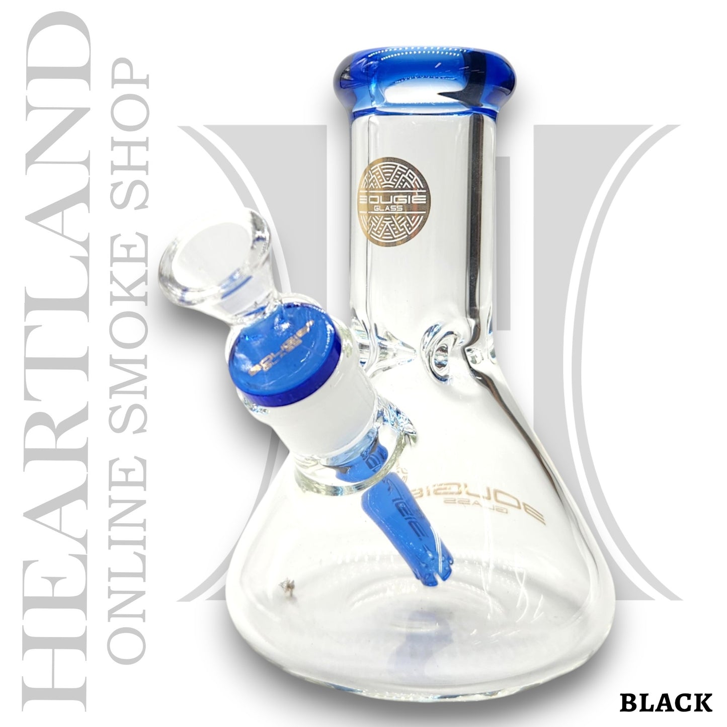 6" Bougie Glass Short Stubby Beaker Bong