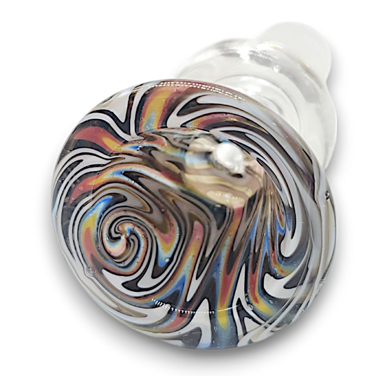 Color Swirl 14mm Male Bowl Head Ring Handle