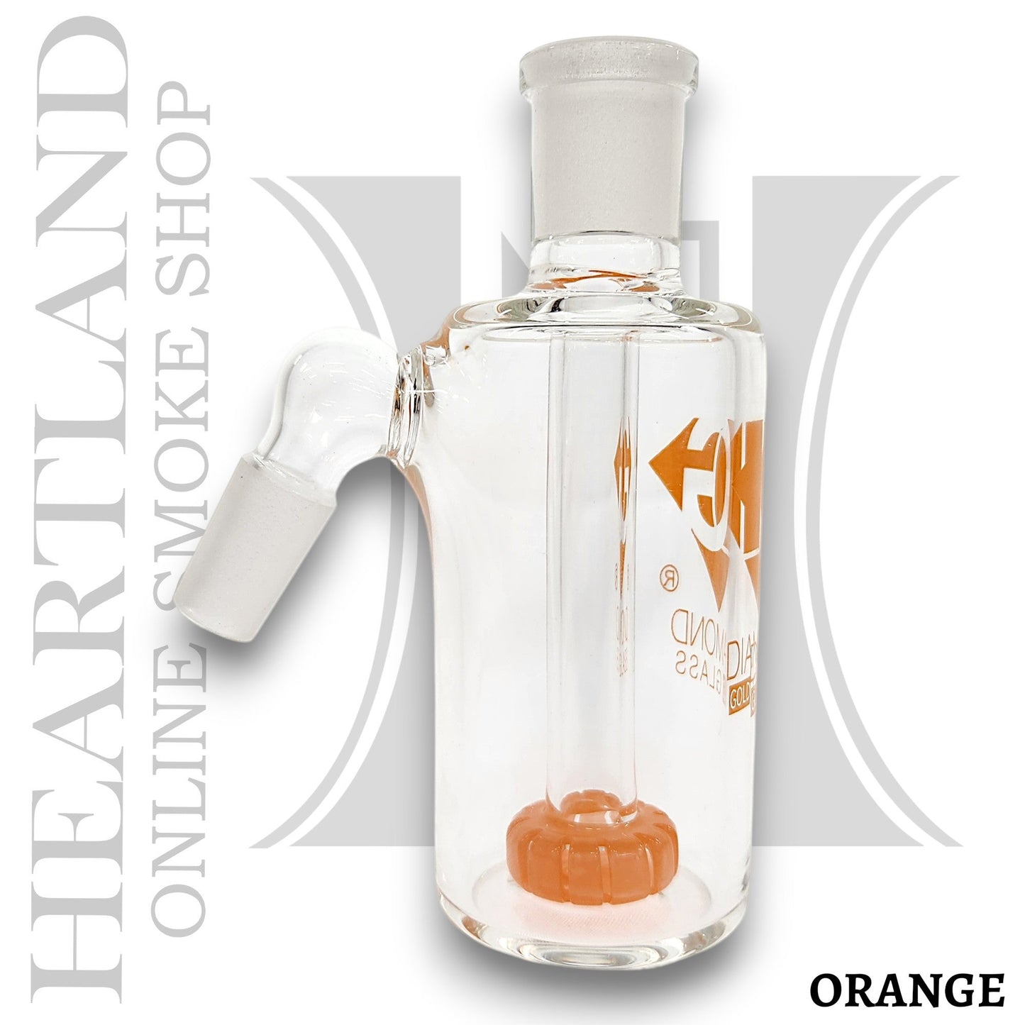 Diamond 4 - 1/2" Ash Catcher Circ Perc 14mm 45 Deg