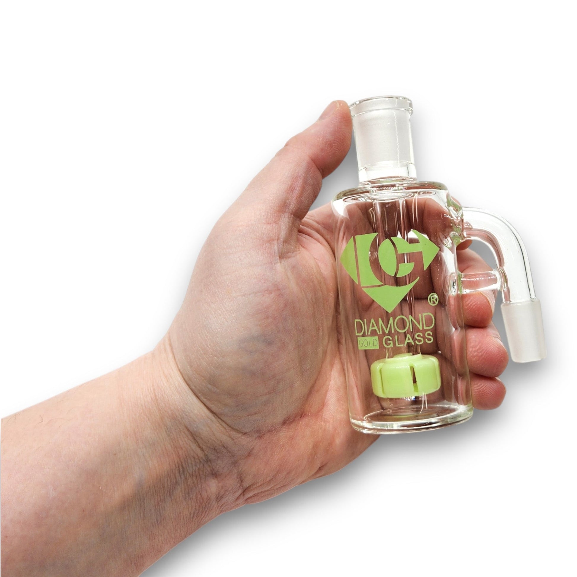 Diamond 4 - 1/2" Ash Catcher Circ Perc 14mm 90 Deg