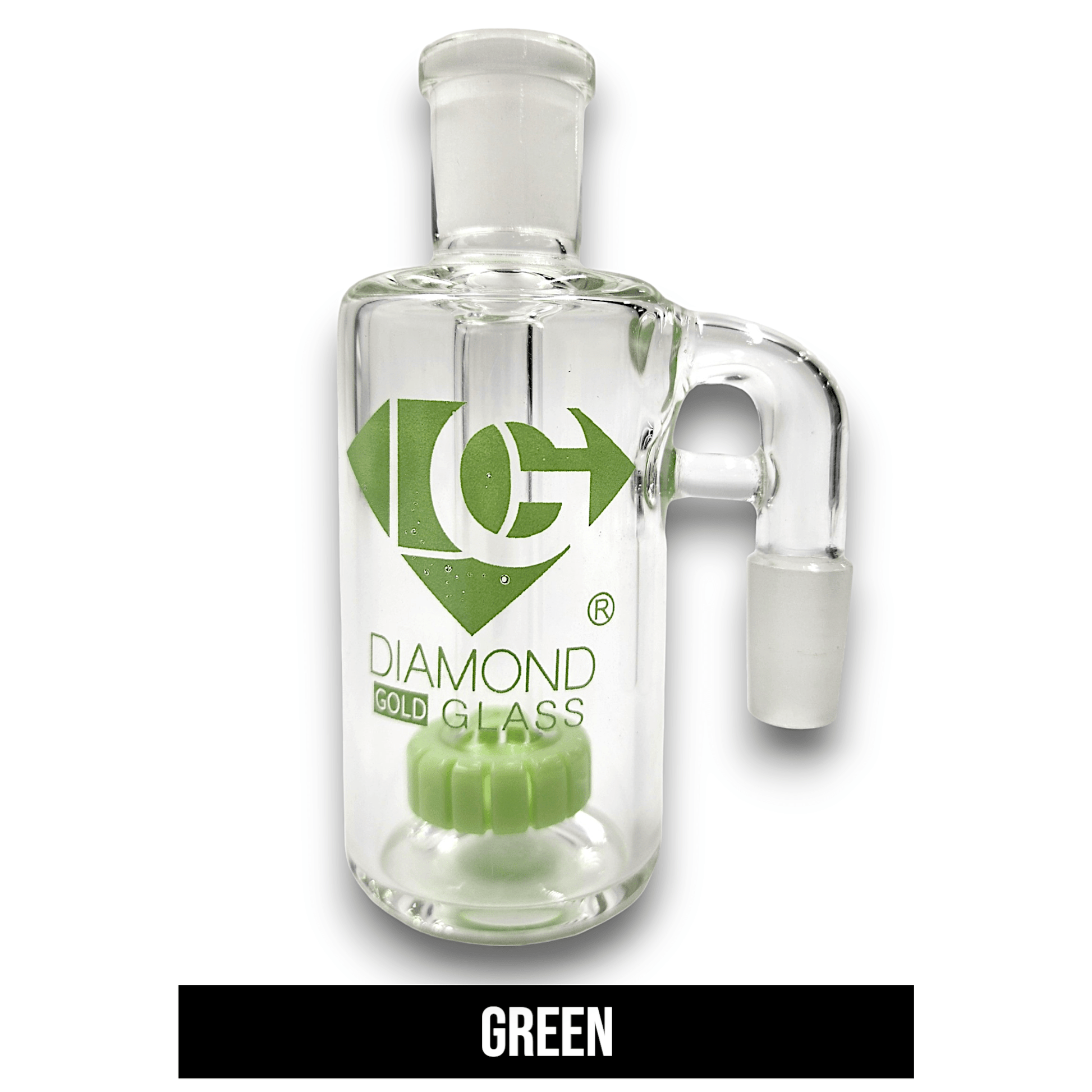 Diamond 4 - 1/2" Ash Catcher Circ Perc 14mm 90 Deg