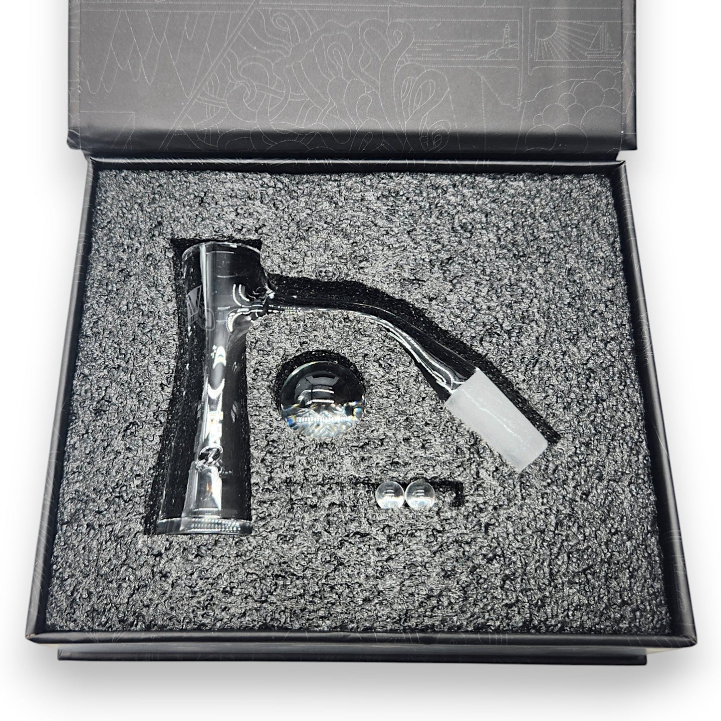 GRAV Quartz Hourglass Banger Set | 14mm 45deg