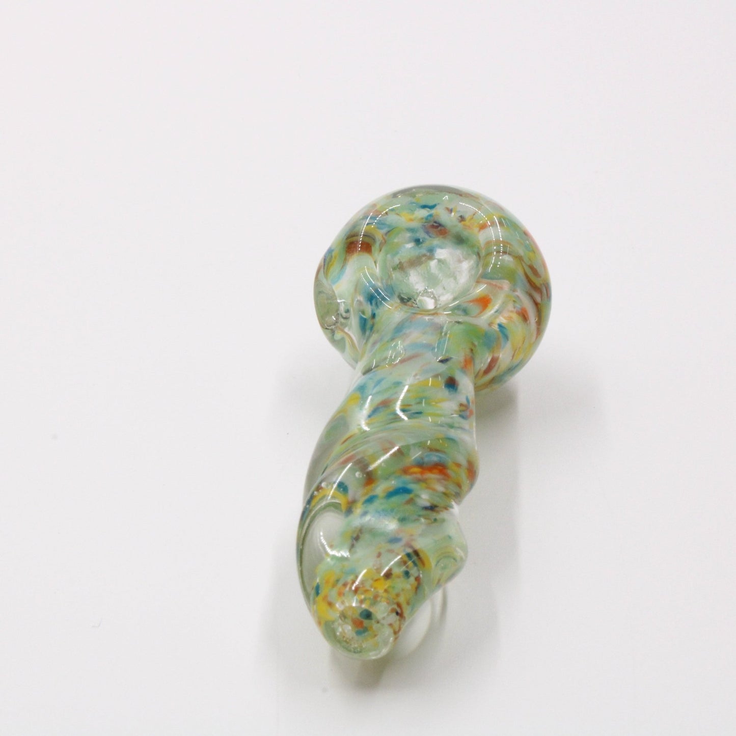 Medium 3 - 3/4" Glass Spoon Hand Bowl