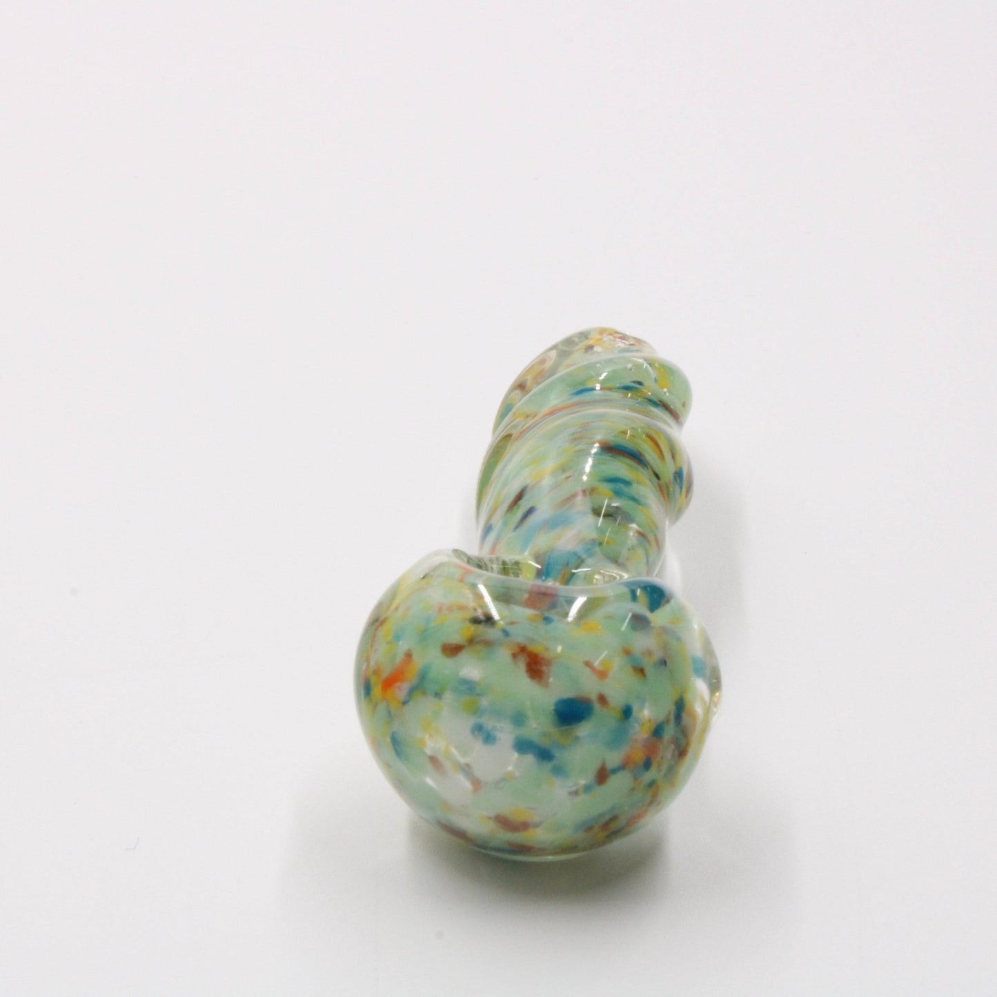 Medium 3 - 3/4" Glass Spoon Hand Bowl