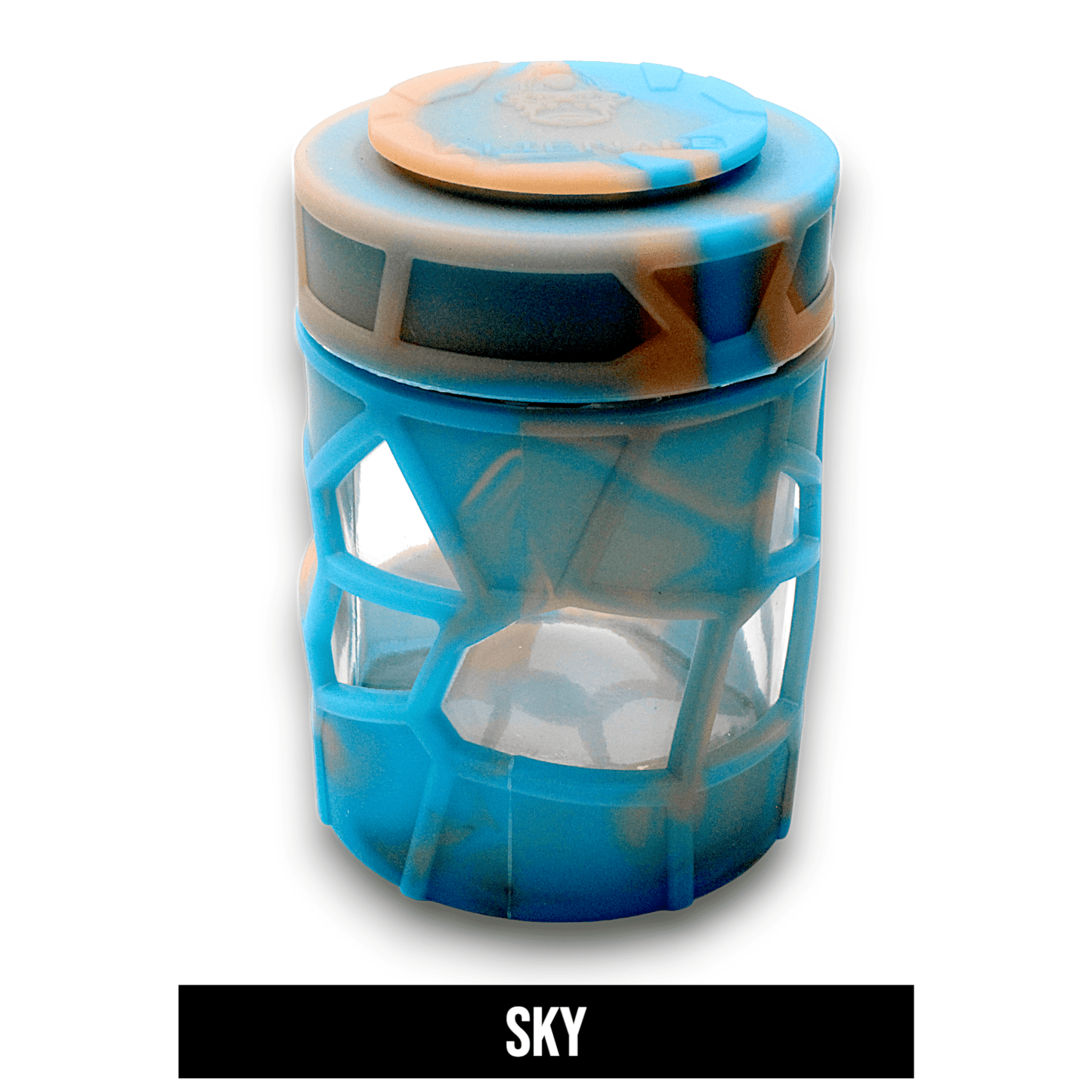 Space King Alien Ape Silicone Glass Storage Jar Child Resistant Lid