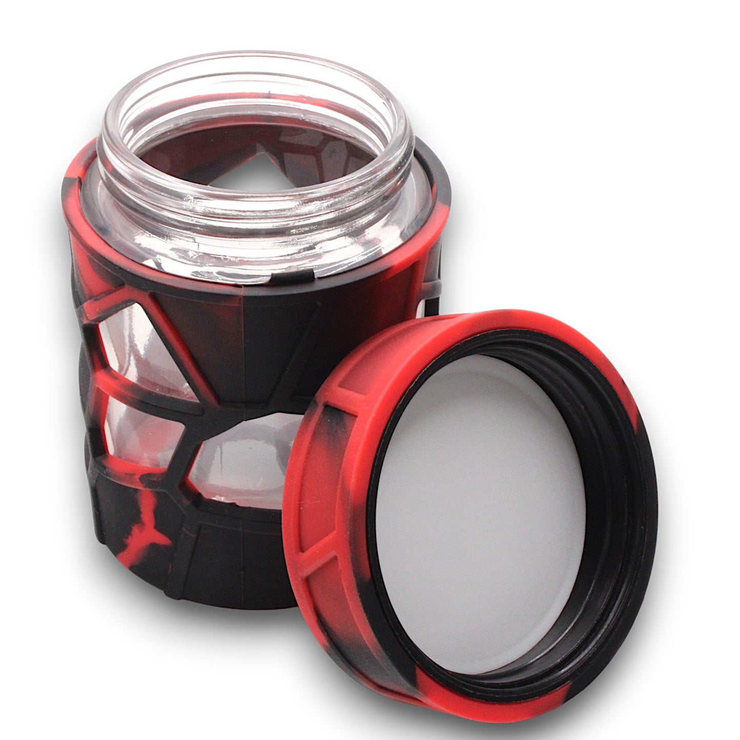 Space King Alien Ape Silicone Glass Storage Jar Child Resistant Lid
