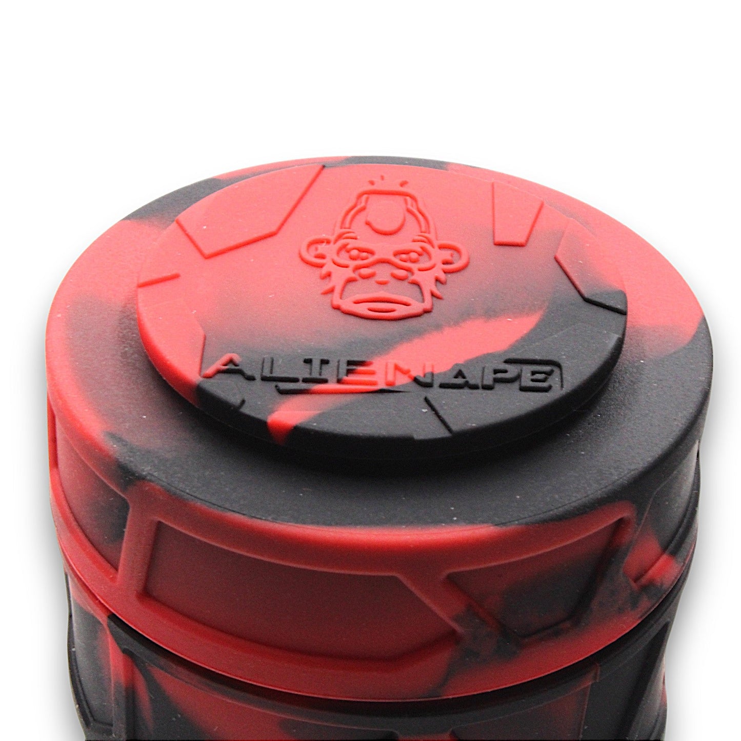 Space King Alien Ape Silicone Glass Storage Jar Child Resistant Lid