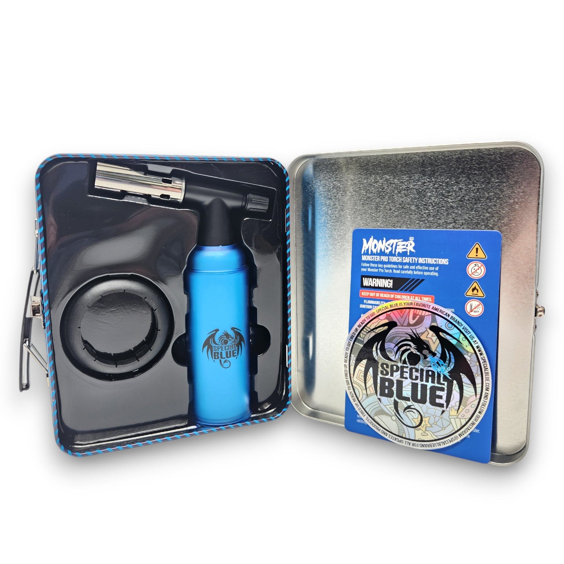 Special Blue Monster Pro2 Torch and Stash Box