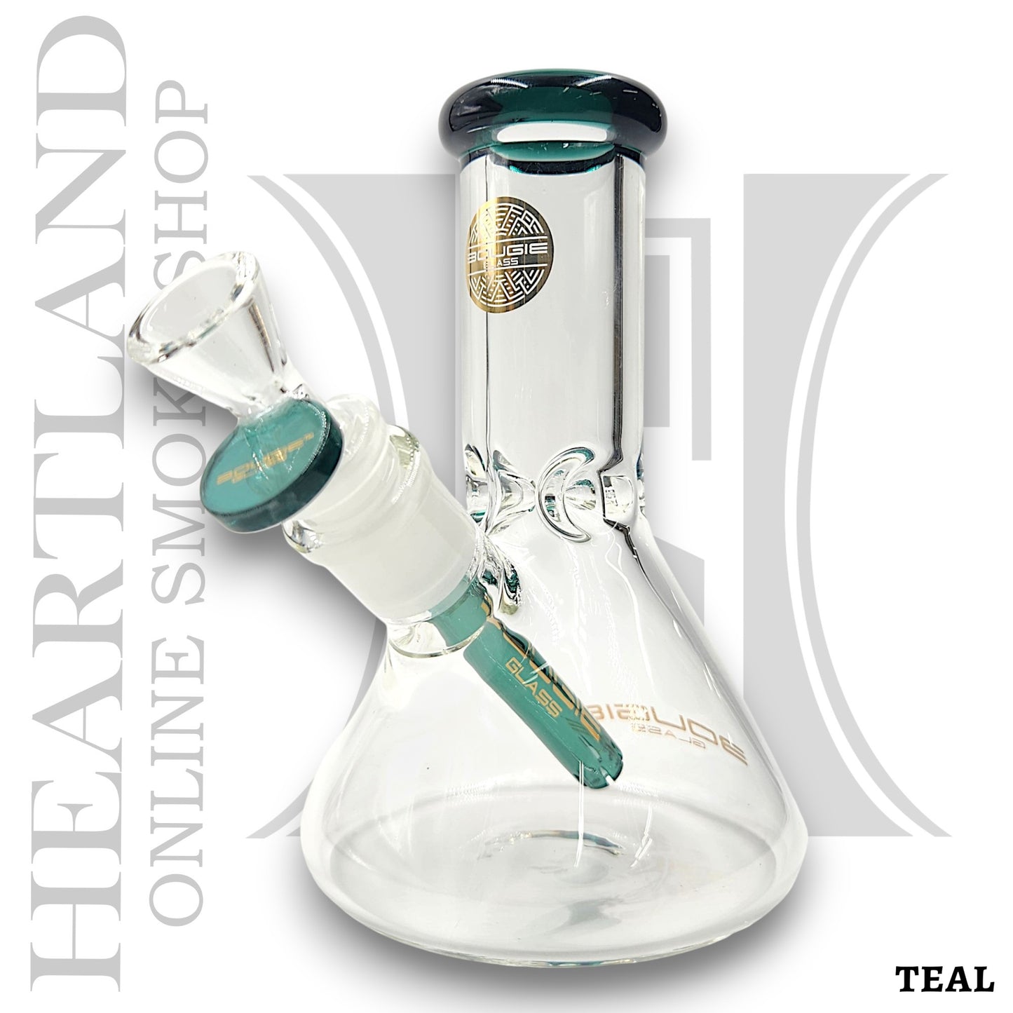 6" Bougie Glass Short Stubby Beaker Bong