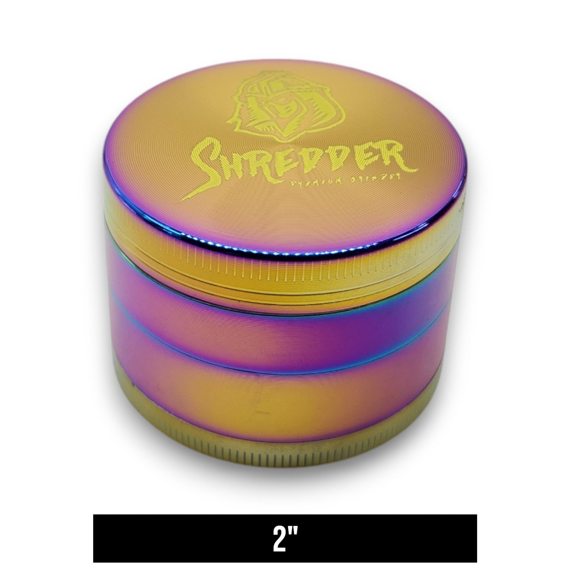 1 - 1/2" Shredder Rainbow Pocket Aluminum 4 Piece Grinder