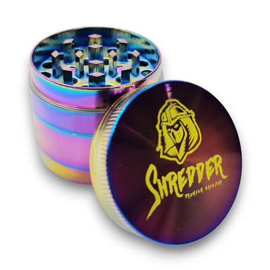 1 - 1/2" Shredder Rainbow Pocket Aluminum 4 Piece Grinder