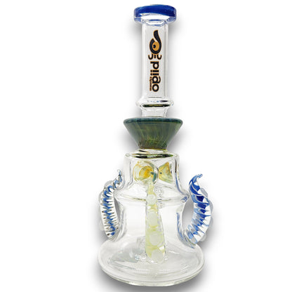 10" Biigo Glass Kraken Octopus Circ Perc Bong