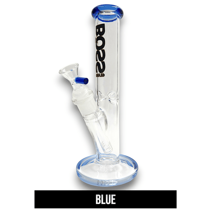 10" Boss Glass Straight Tube Bong