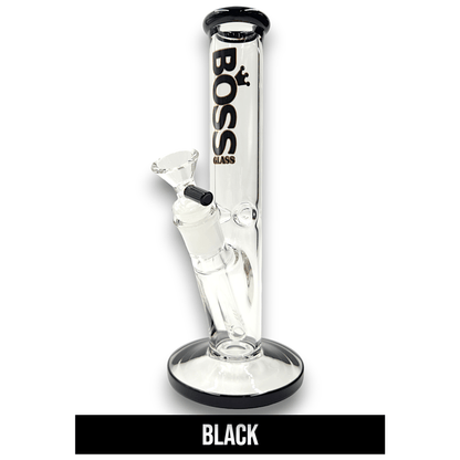 10" Boss Glass Straight Tube Bong