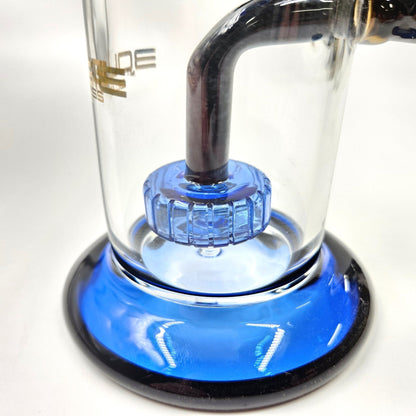 10" Bougie Glass Circ Perc Barrel Bong