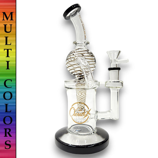 10" Cali CloudX Dome Circ Perc Recycler - Heartland Smoke Shop