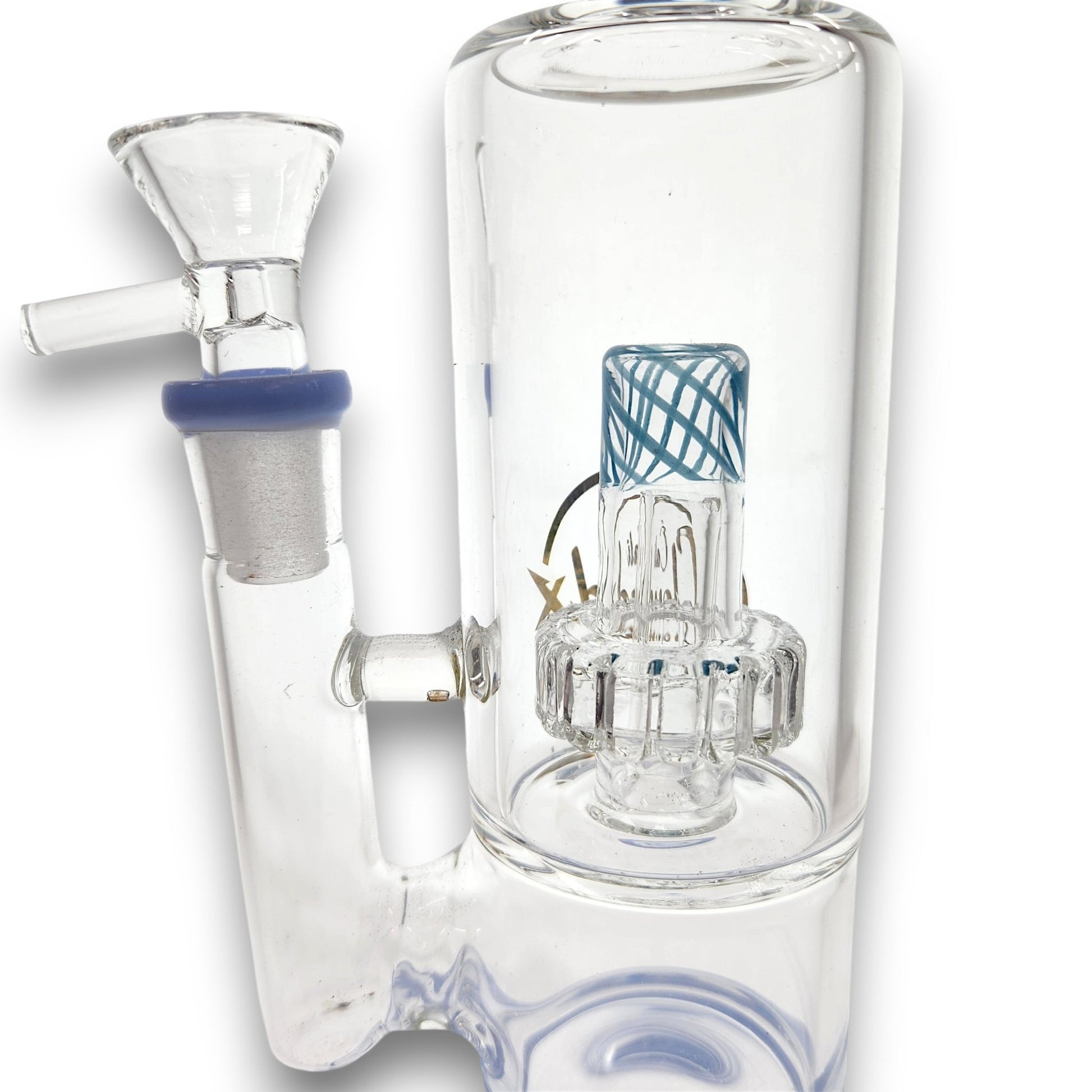 10" Cali CloudX Glass Showerhead Percolator Straight Tube Bong