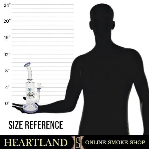 10" Cali CloudX Glass Showerhead Percolator Straight Tube Bong