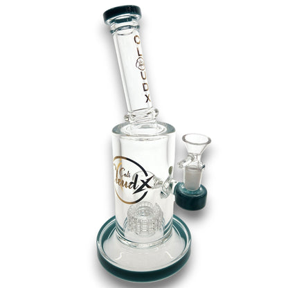10" Cali CloudX Matrix UFO Perc Straight Tube Barrel Bong