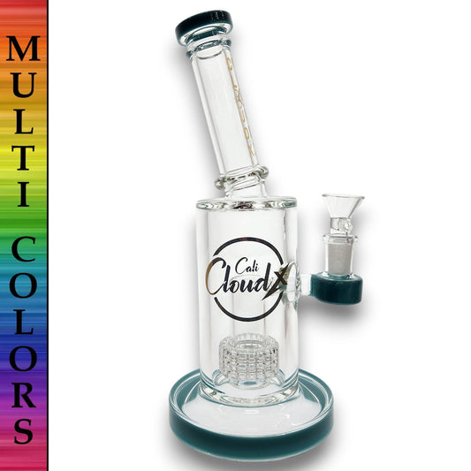 10" Cali CloudX Matrix UFO Perc Straight Tube Barrel Bong