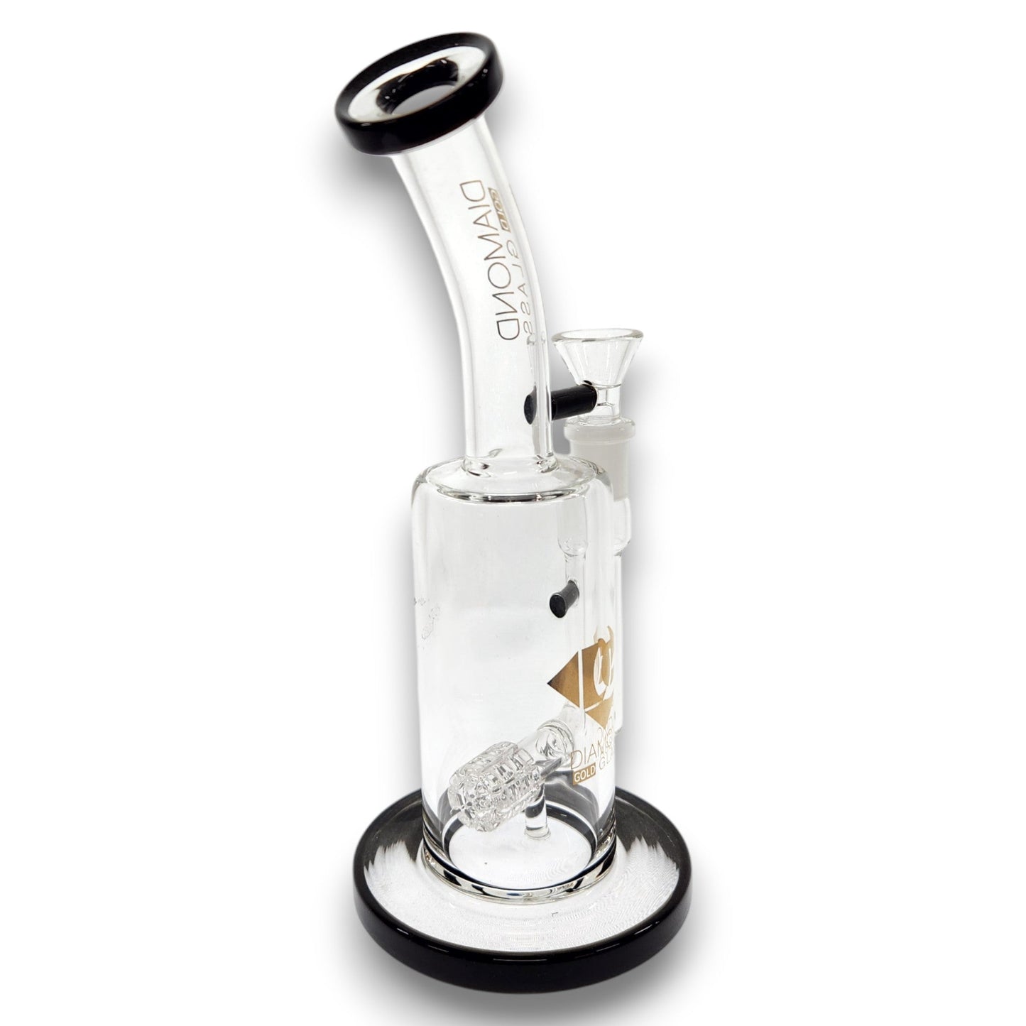 10" Diamond Glass Matrix Percolator Barrel Bong