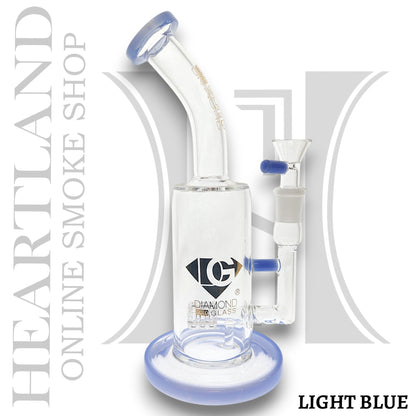 10" Diamond Glass Matrix Percolator Barrel Bong