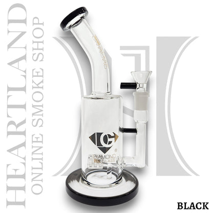 10" Diamond Glass Matrix Percolator Barrel Bong