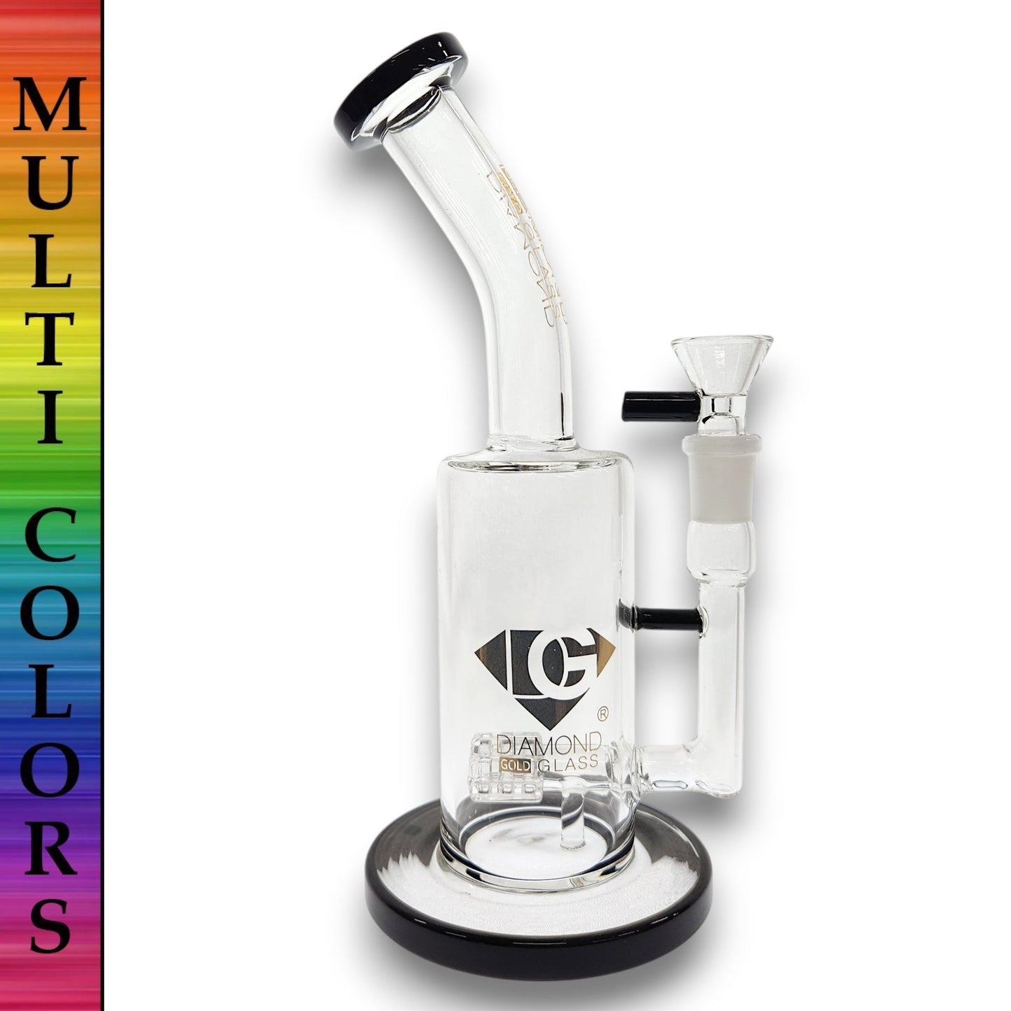 10" Diamond Glass Matrix Percolator Barrel Bong