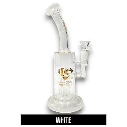 10" Diamond Glass Tree Percolator Barrel Bong