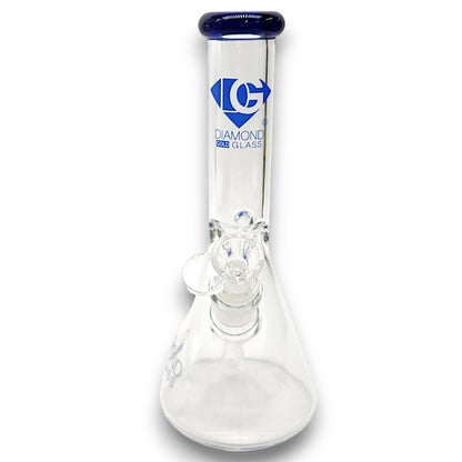 10" Diamond Gold Glass Beaker
