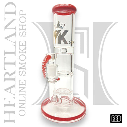 10" MK100 Heavy Duty Honeycomb and Tornado Perc Straight Tube Bong
