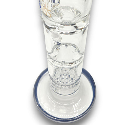 10" MK100 Heavy Duty Honeycomb and Tornado Perc Straight Tube Bong