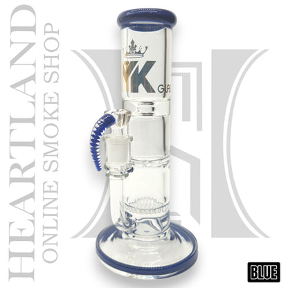 10" MK100 Heavy Duty Honeycomb and Tornado Perc Straight Tube Bong
