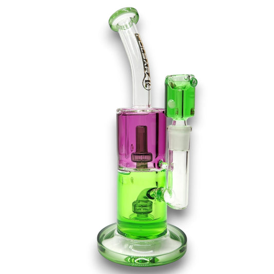 10" Pulsar Freezable Glycerin Dual Perc Barrel Bong