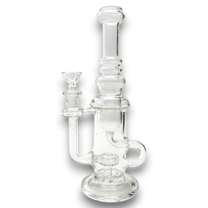 10" Special 20 Circ Perc Vortex Recycler Straight Body Bong