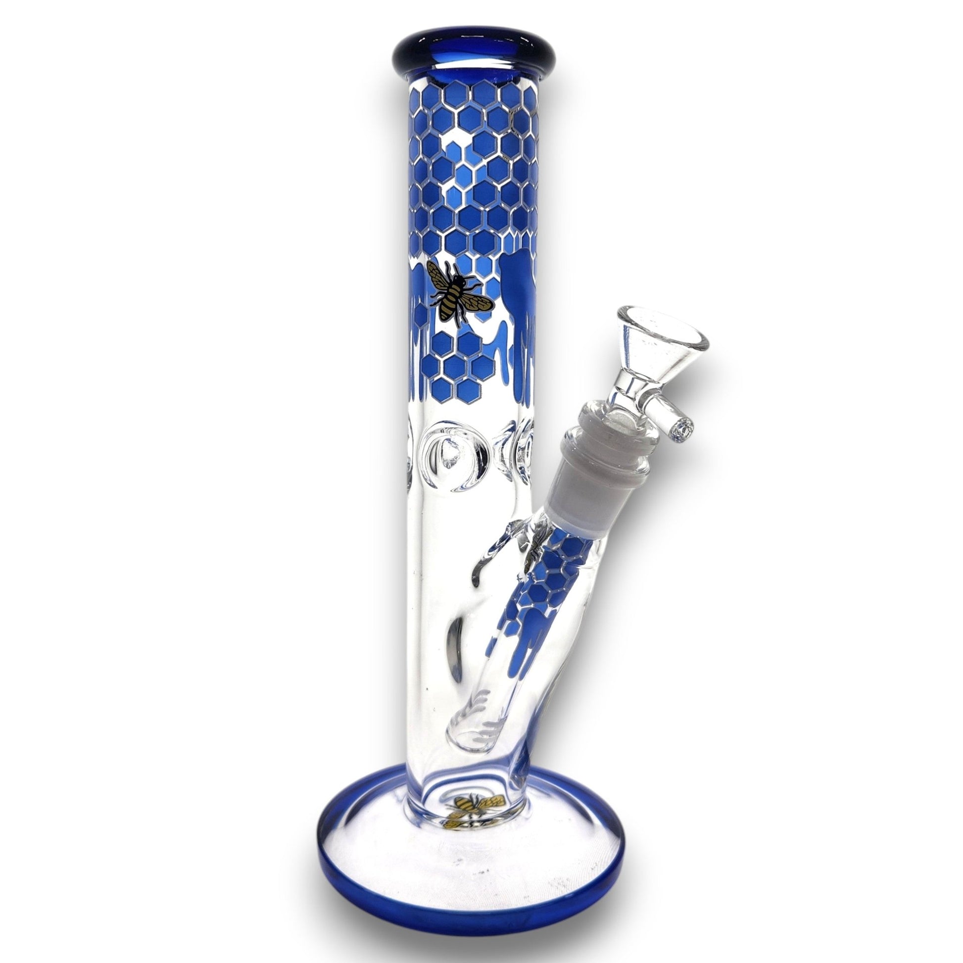 10" Straight Tube Bee Bong