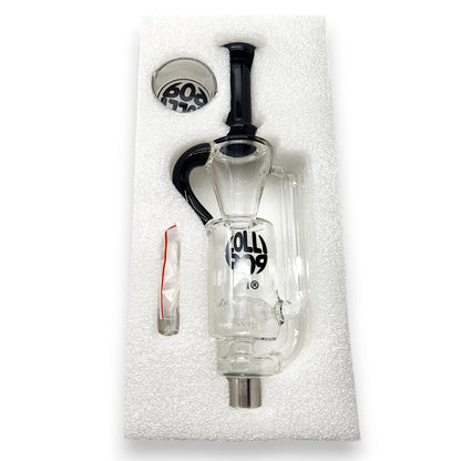 10" Water Perc Vortex Dab Straw Ceramic Tip Nectar Collector and Dish