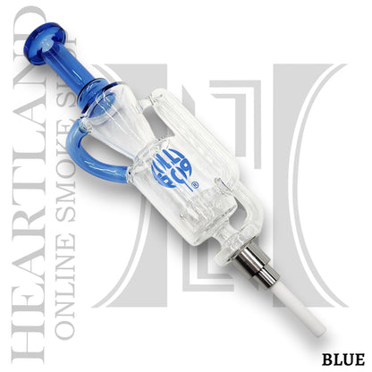 10" Water Perc Vortex Dab Straw Ceramic Tip Nectar Collector and Dish