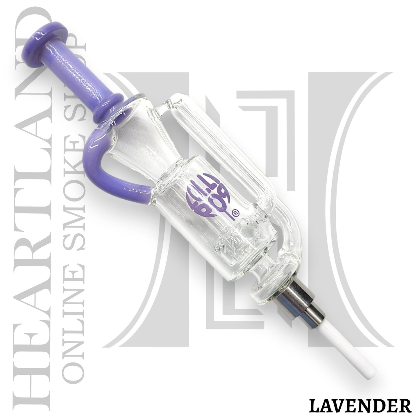 10" Water Perc Vortex Dab Straw Ceramic Tip Nectar Collector and Dish