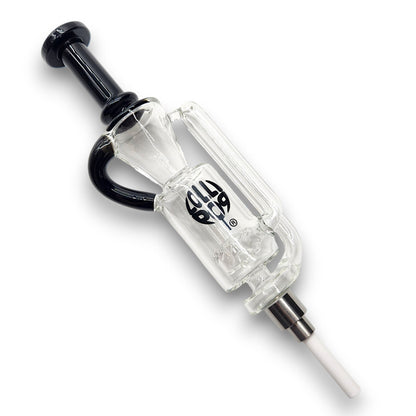 10" Water Perc Vortex Dab Straw Ceramic Tip Nectar Collector and Dish