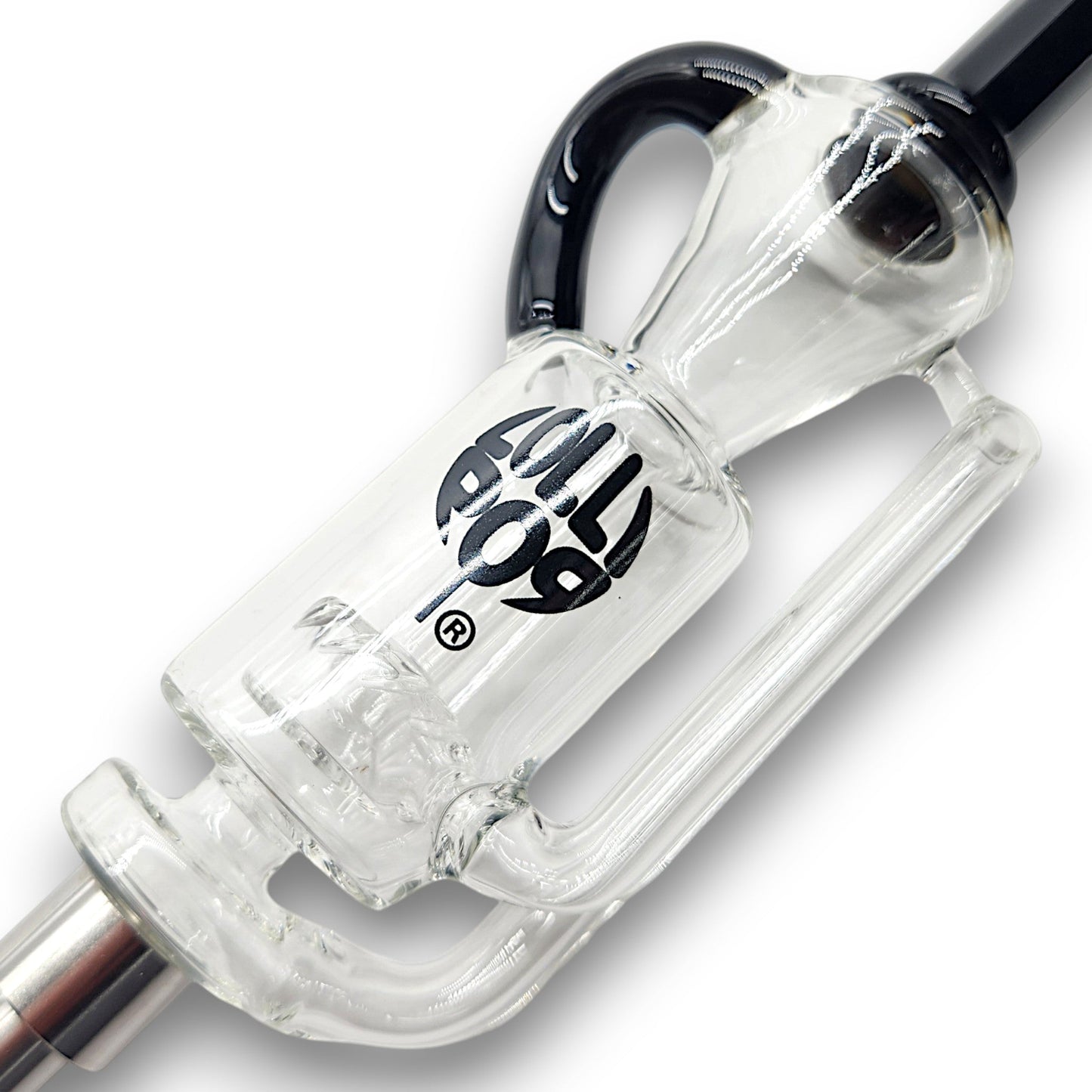 10" Water Perc Vortex Dab Straw Ceramic Tip Nectar Collector and Dish