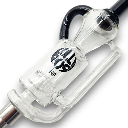 10" Water Perc Vortex Dab Straw Ceramic Tip Nectar Collector and Dish