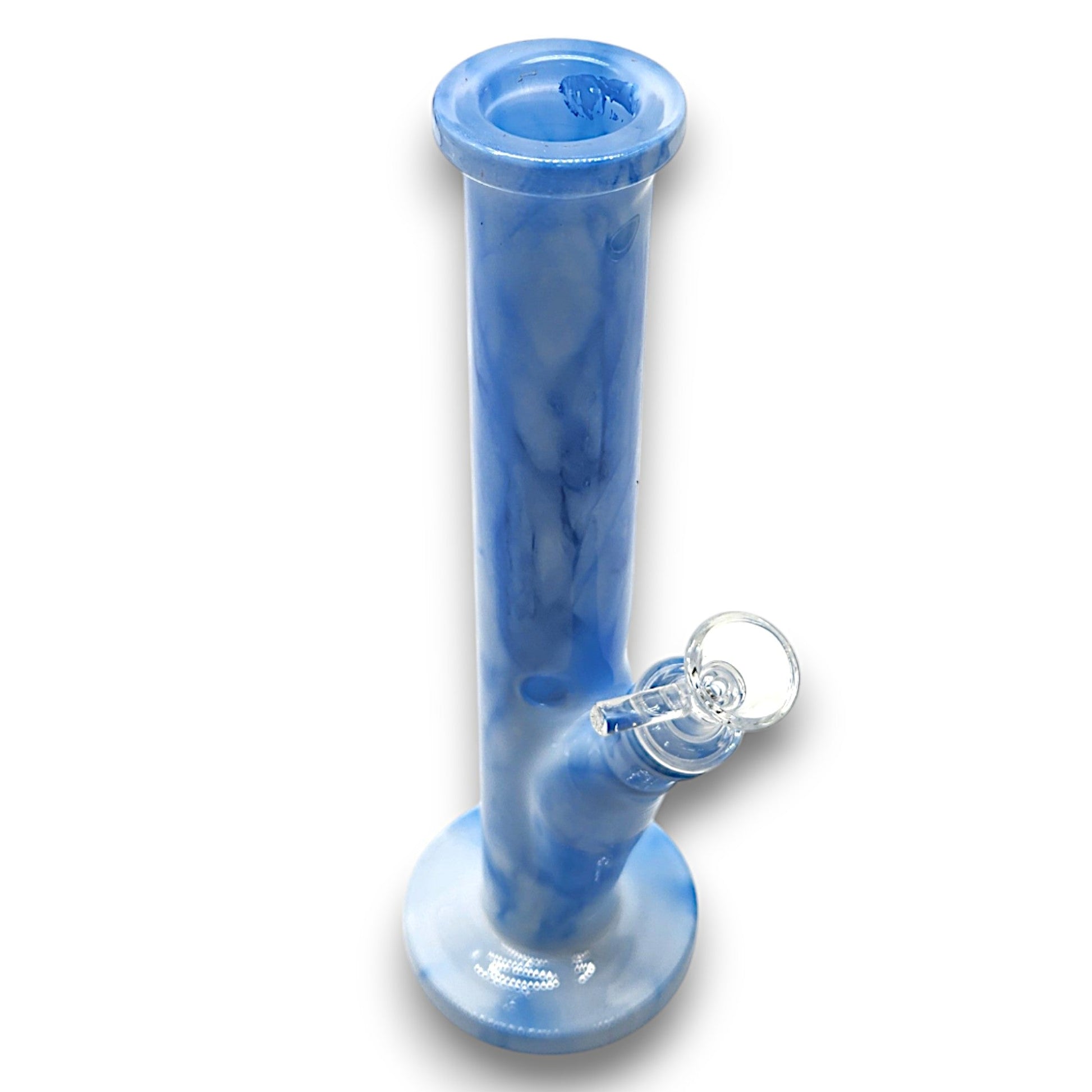 10.5" Marble Straight Tube Glass Bong